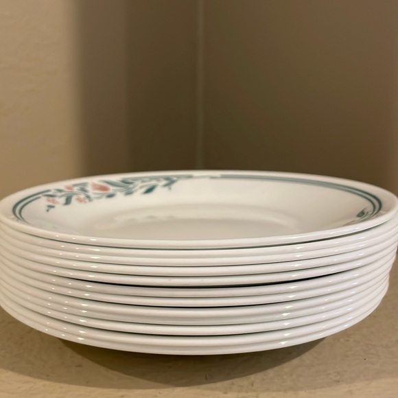 VTG-  Corelle Rosemarie Bread Plate Bundle-12- 6.75" Plates - Picture 6 of 10